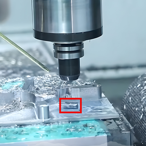 Tooling crash CNC machining defects